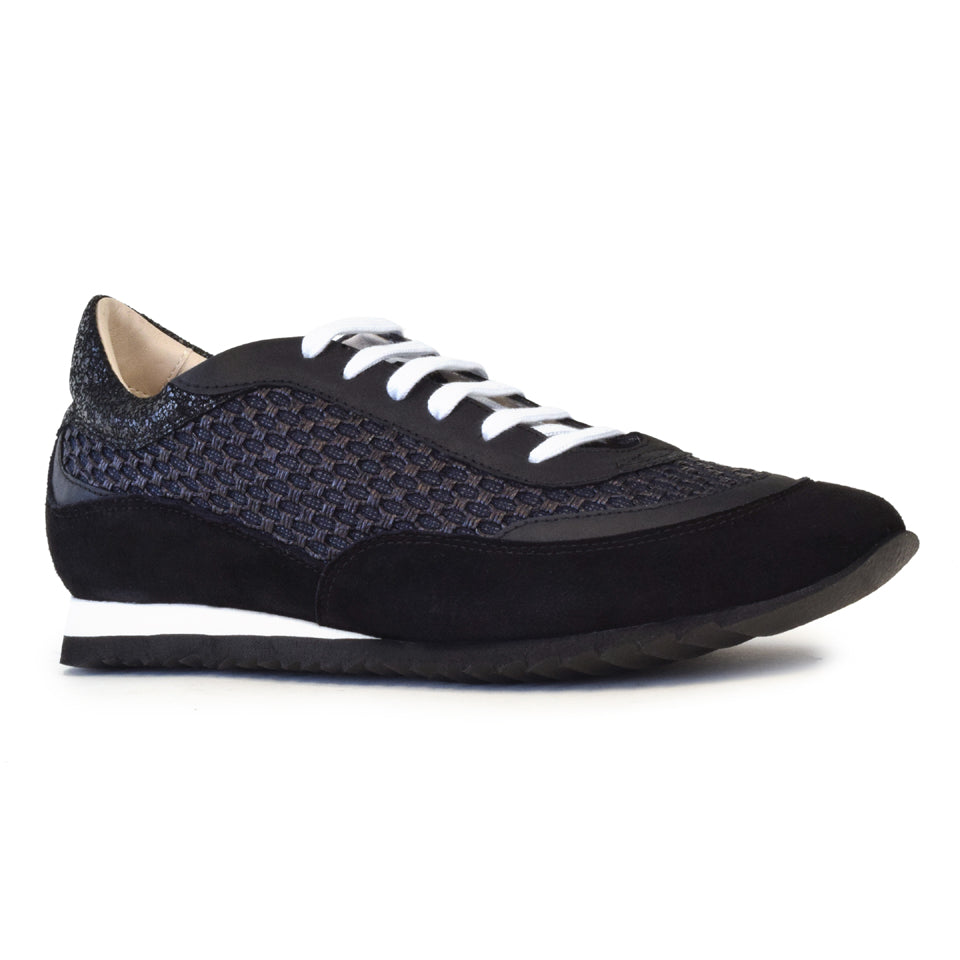 Roberto Laceup in Black Oasi/Black Cashmere/Black Palis