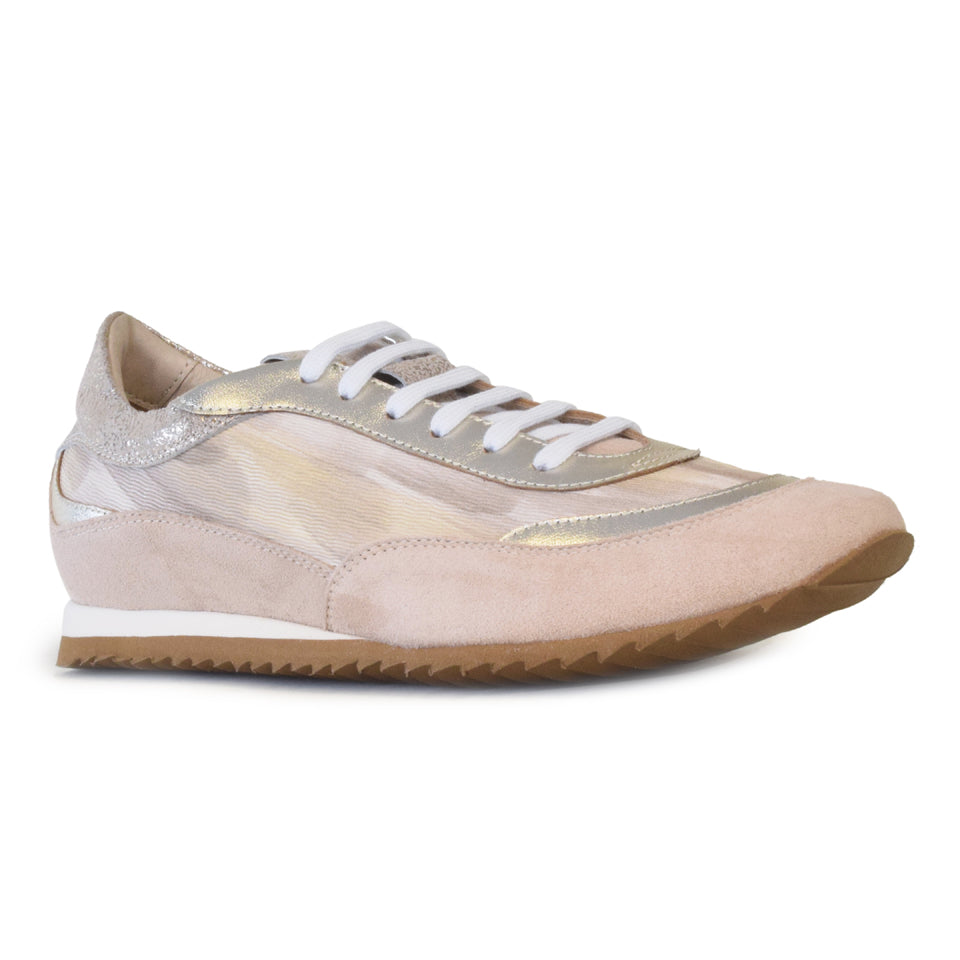 Roberto Laceup in Paglia Nappa Brushed/Sand Cashmere/Platino Palis *SALE ITEM* ORIGINAL PRICE: $280