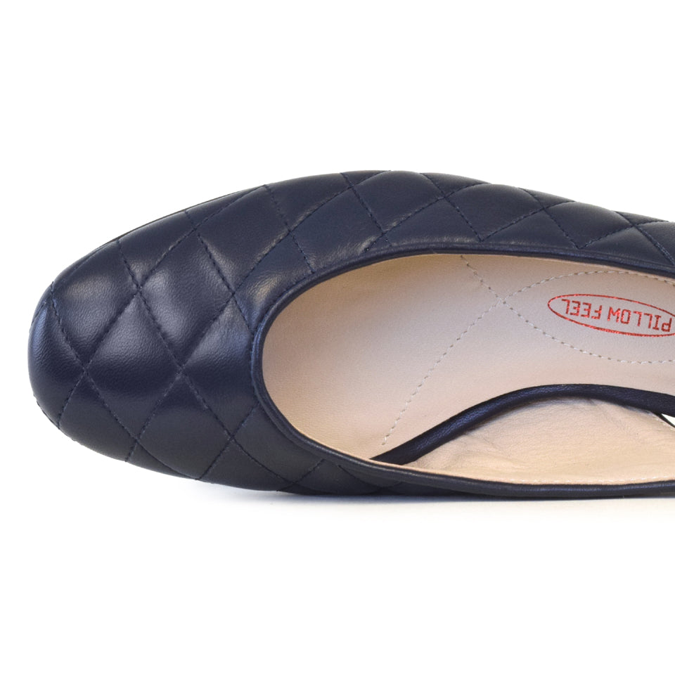 Rosetto Sling in Blu Pavone Parmasoft
