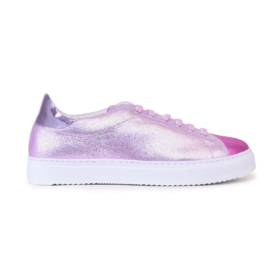 SANDRA in Fuxia Crack Degrade/Lilac Sgraffiato *SALE ITEM* ORIGINAL PRICE: $315.00