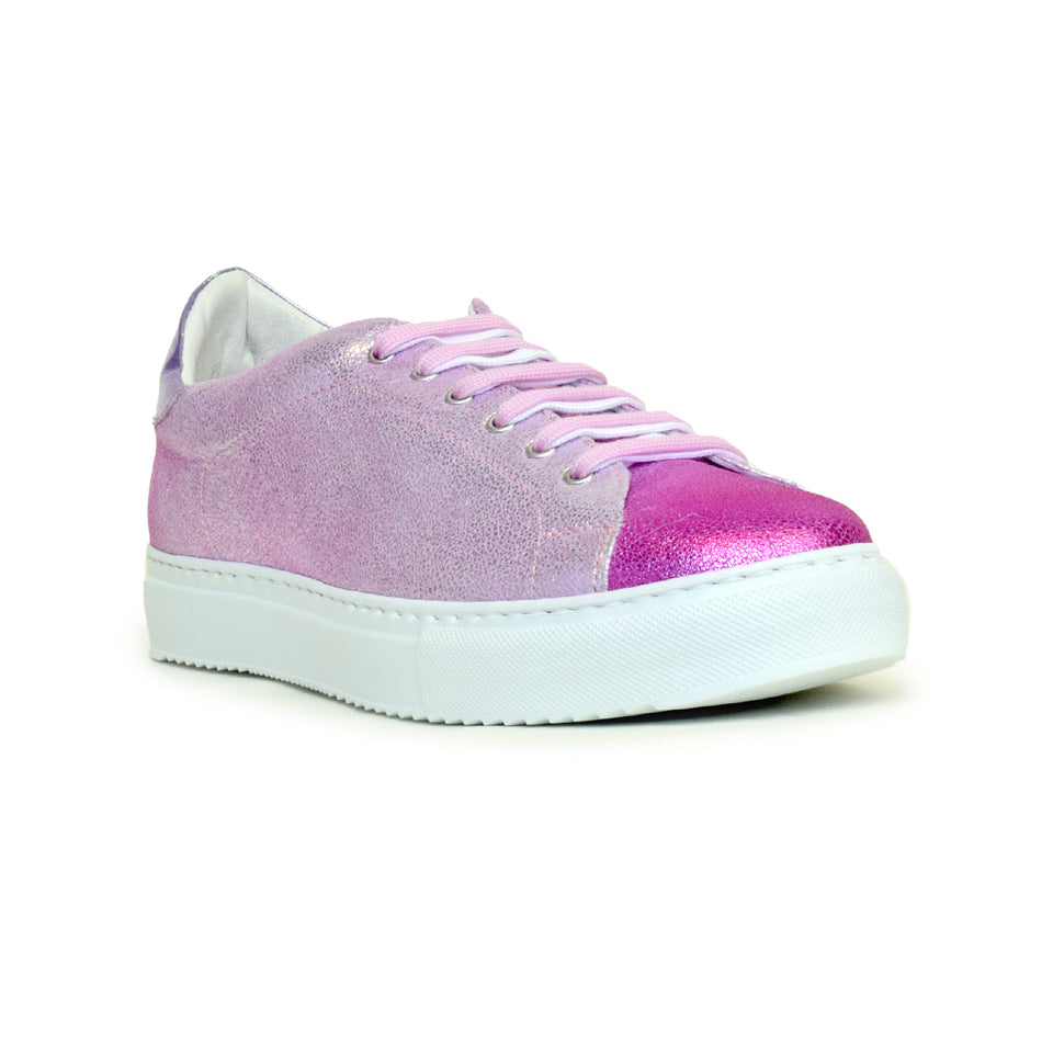 SANDRA in Fuxia Crack Degrade/Lilac Sgraffiato *SALE ITEM* ORIGINAL PRICE: $315.00