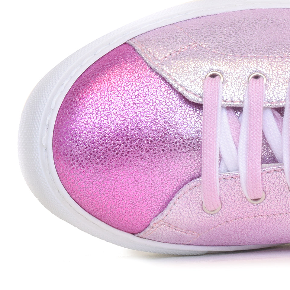 SANDRA in Fuxia Crack Degrade/Lilac Sgraffiato *SALE ITEM* ORIGINAL PRICE: $315.00