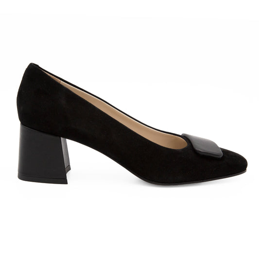 Saggina Pump Black Camo/Parm