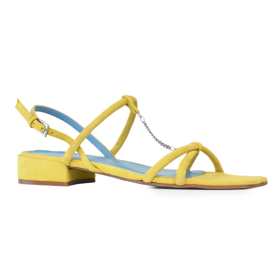 Samy Sandal in Lemon Cashmere