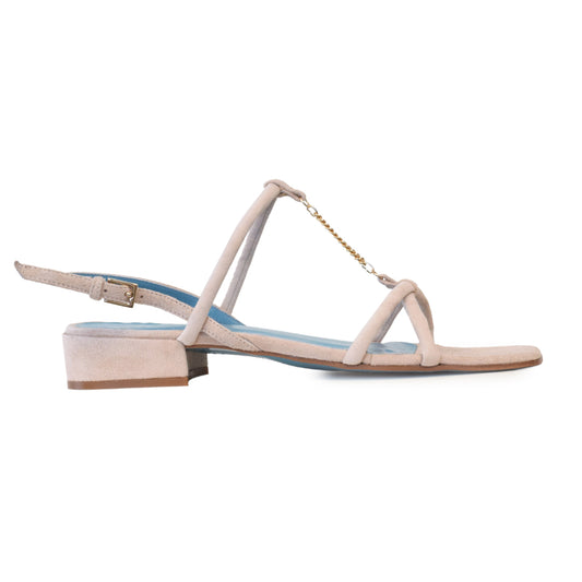 Samy Sandal in Sand Cashmere