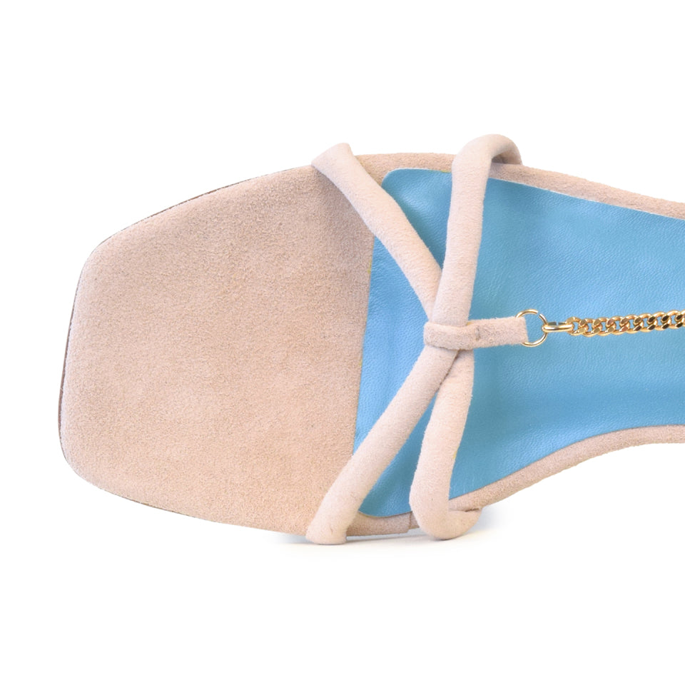 Samy Sandal in Sand Cashmere
