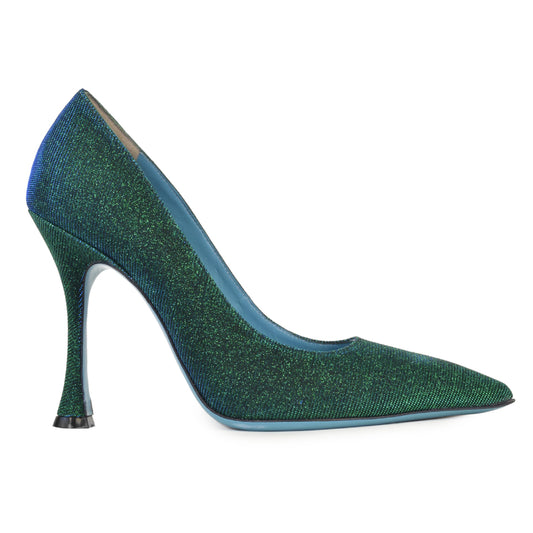 Simply Pump Menta Nadia Glitter