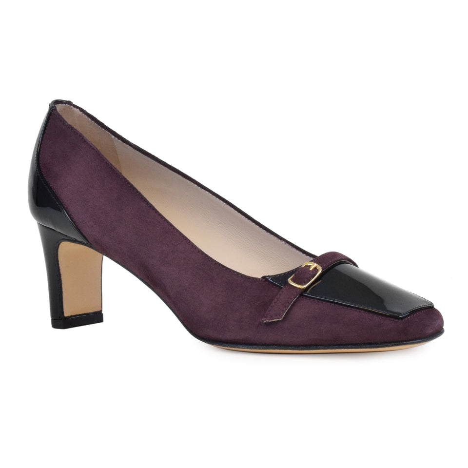 Sisto Bkl Strp Pmp Prugna Cash/Blk Pat *SALE ITEM* Reg Price $285
