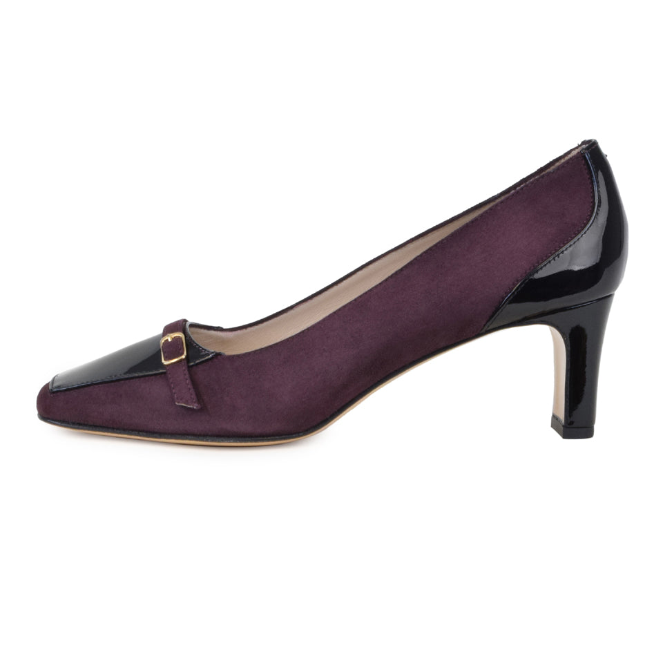 Sisto Bkl Strp Pmp Prugna Cash/Blk Pat *SALE ITEM* Reg Price $285