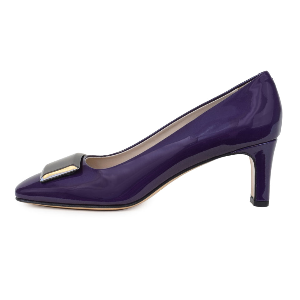 Sonetto Blk Pump Deep Purple Patent *SALE ITEM* Reg Price $285