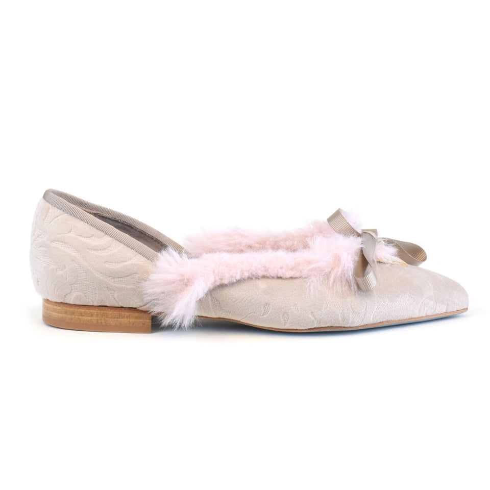ZAFFIRO in Foam Damascato/Nude Veg Feltre *SALE ITEM* ORIGINAL PRICE: $325.00