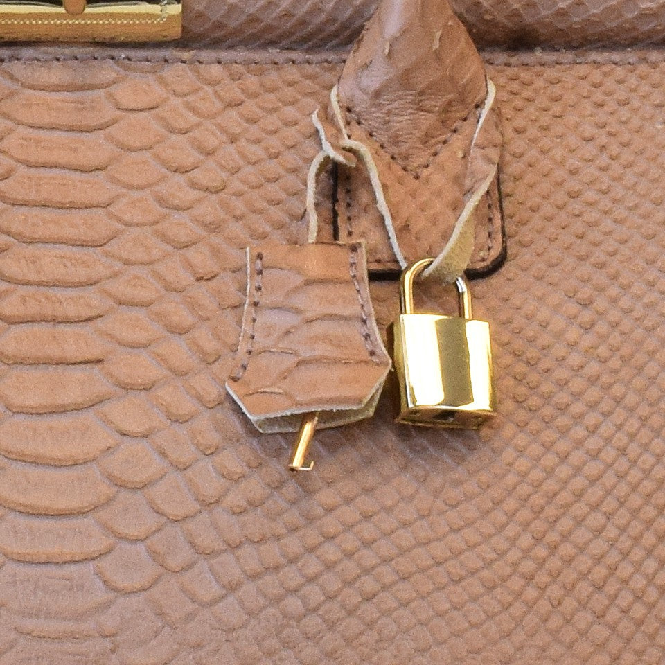 KELLY Bag in Cognac Country Printed Calf