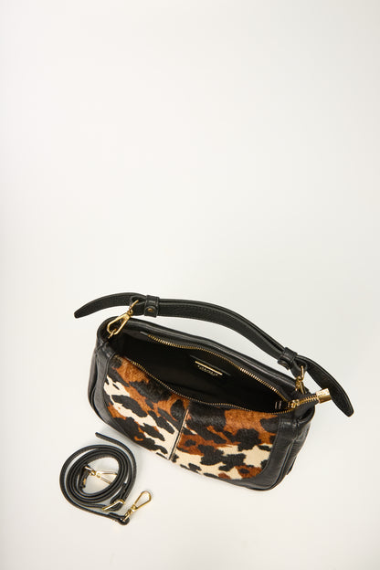 Mucca-Nero Pony Print Purse