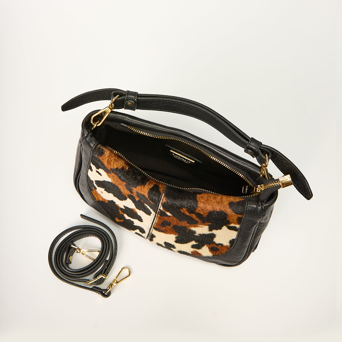 Mucca-Nero Pony Print Purse