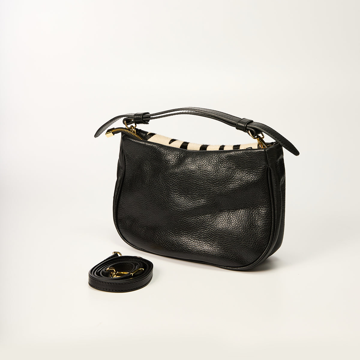 Zebra-Nero Pony Print Purse