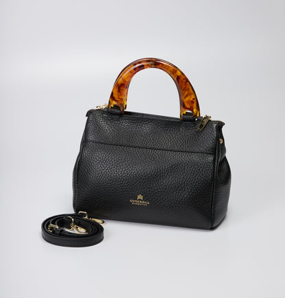 Cuoreria Florentina  Black Pebble Grain Calf Bag