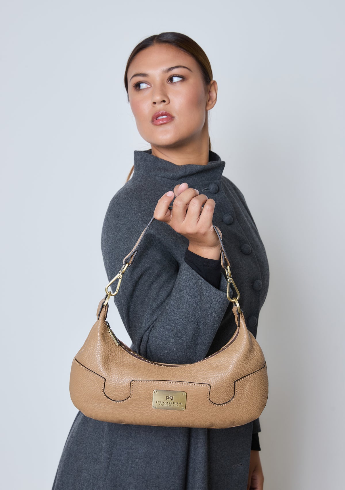 Cuorieria Florentina  Black Pebble Grain Calf