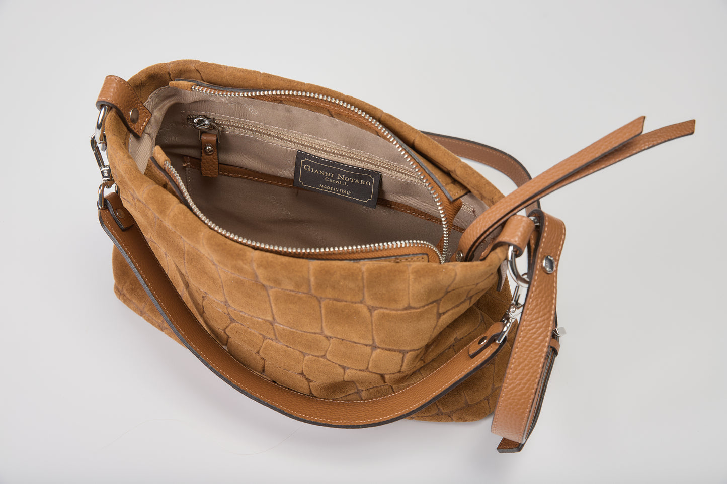 Gianni Notaro Cuoio Suede Tote