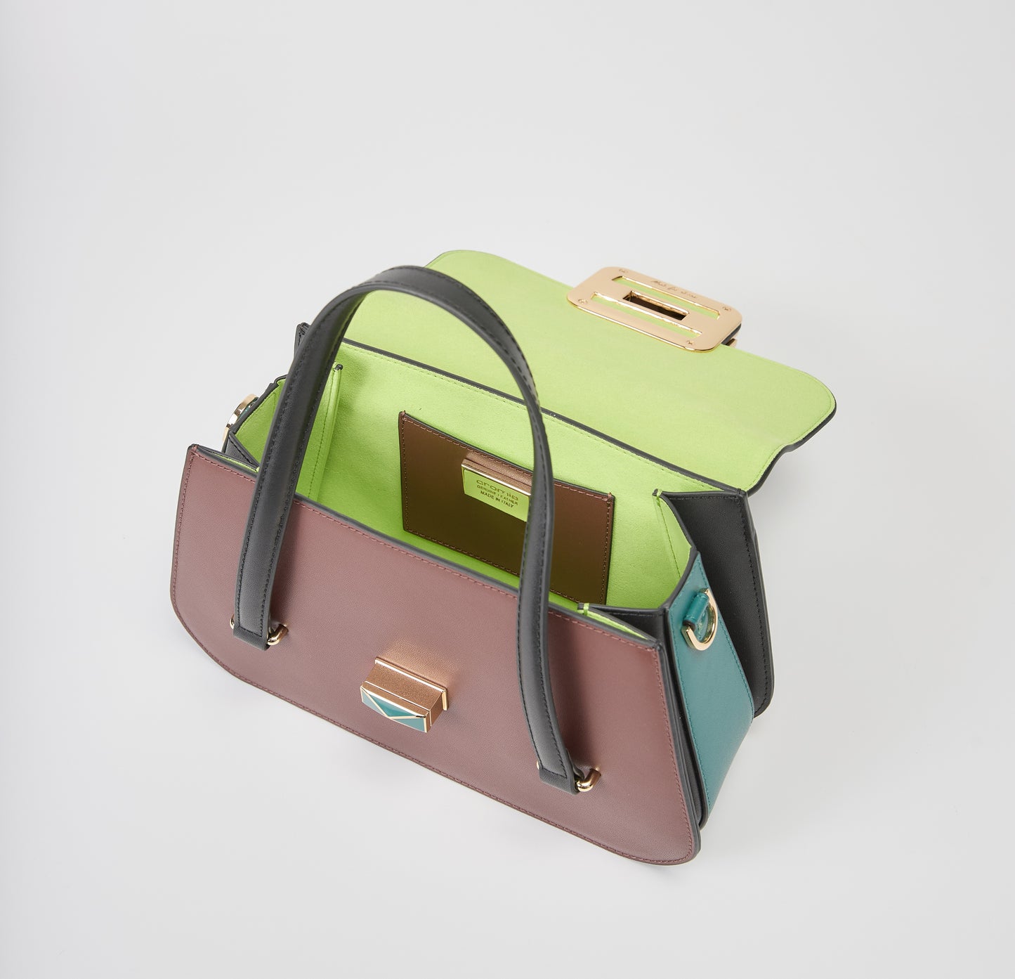 Cromia Teal/Brown Purse