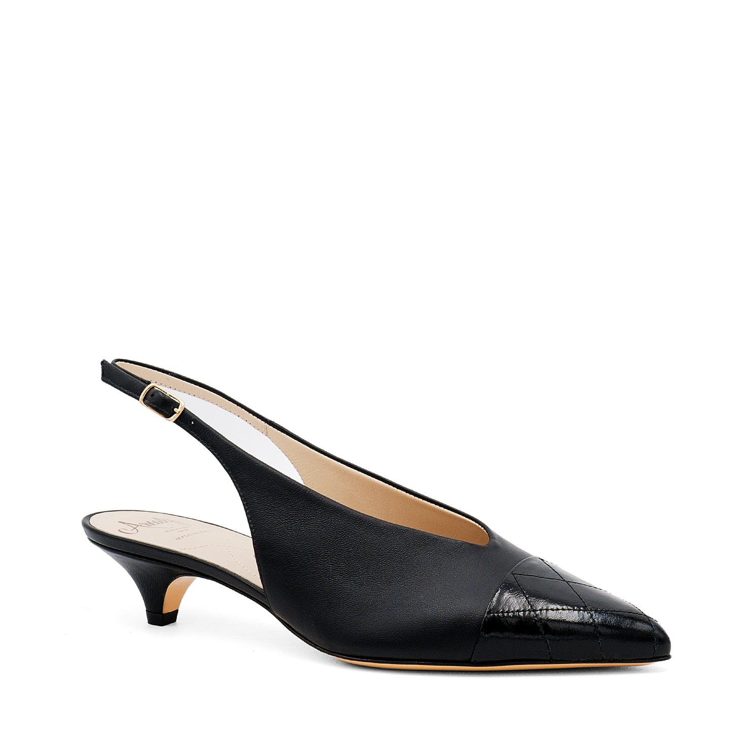 Accento Kitten Heel Black