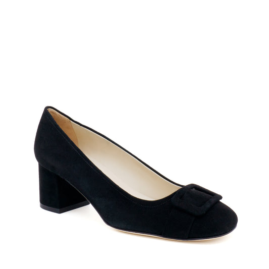 Baccio Mid Heel Black Cashmere