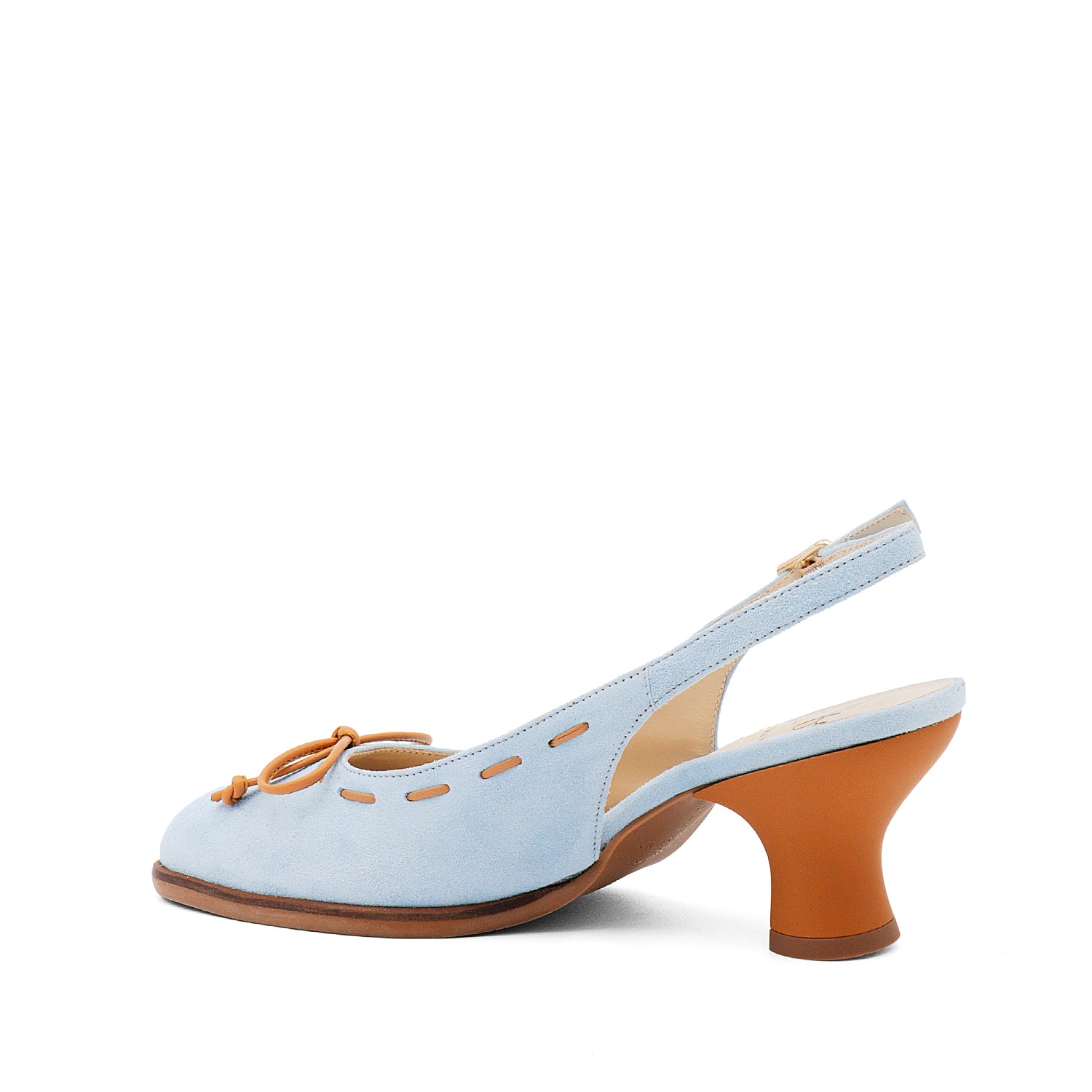 Baila Heel | Italian Cashmere Leather Slingback – Rangoni Firenze
