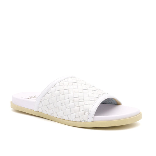 Barca Bianco Woven Comfort Mule