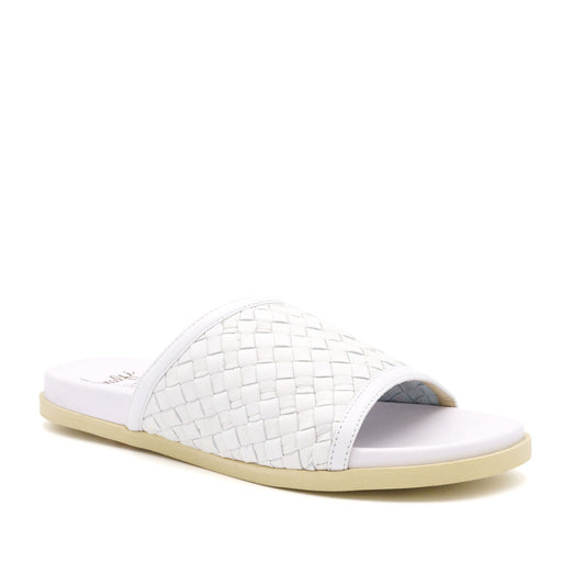 Barca Bianco Woven Comfort Mule