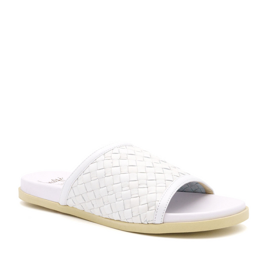 Barca Bianco Woven Comfort Mule