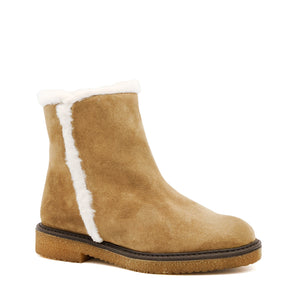 Battente Fur Ankle Boot Toast