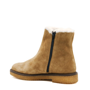Battente Fur Ankle Boot Toast