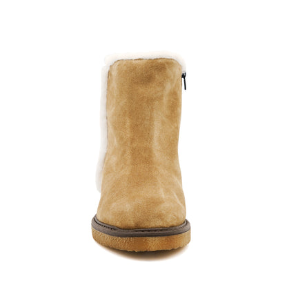 Battente Fur Ankle Boot Toast