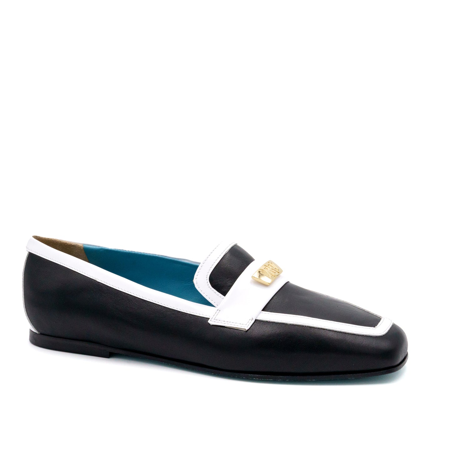 Briseide Flat Loafer with Logo Bit