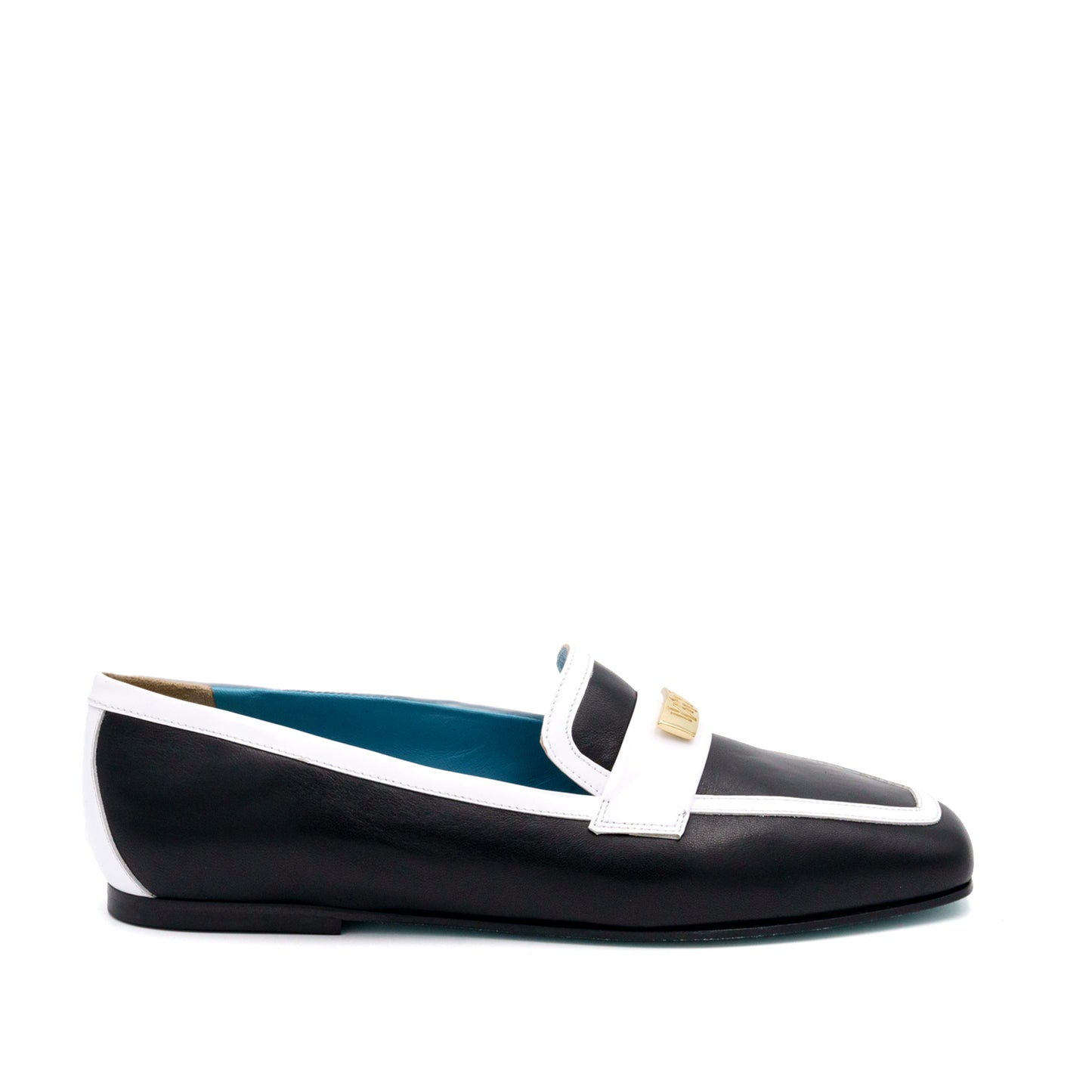 Briseide Flat Blk Parm Wht Mous