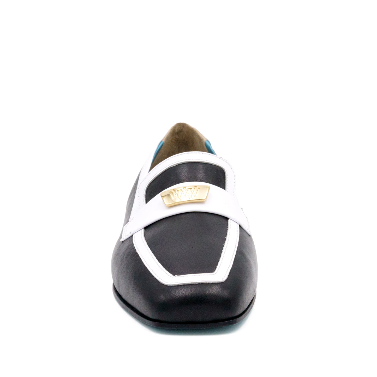 Briseide Flat Blk Parm Wht Mous