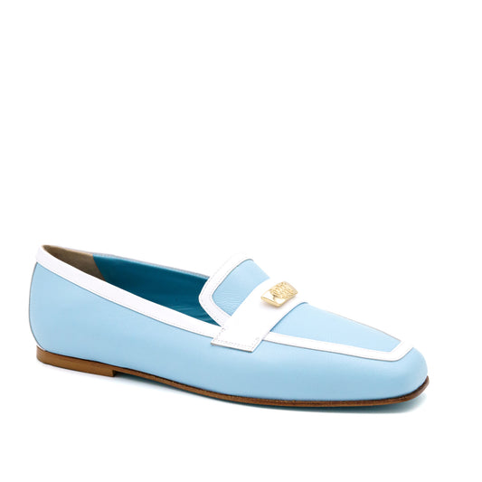 Briseide Flat Loafer with Logo Bit