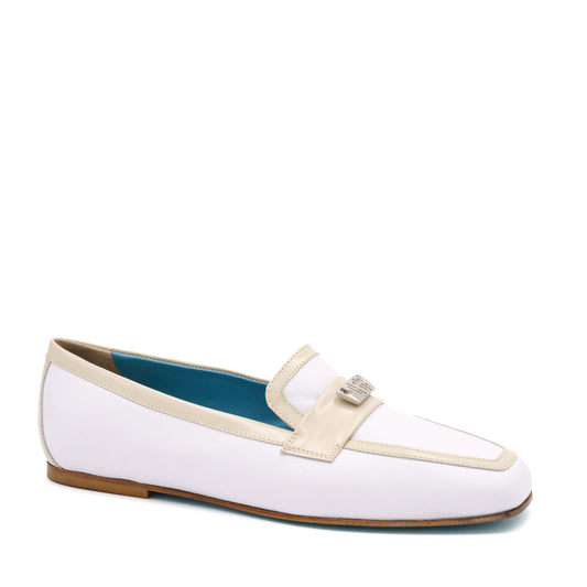 Briseide Flat Loafer with Logo Bit