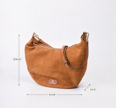 Cuoreria Florentina Caramel Suede Tote