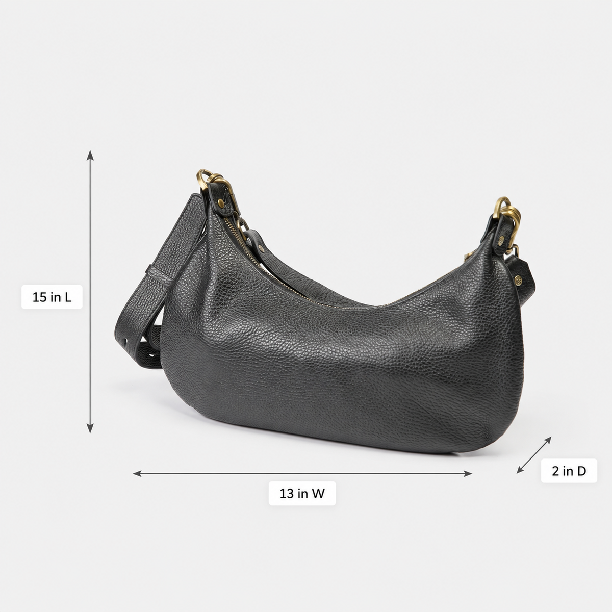 Cuorieria Florentina  Black Pebble Grain Calf