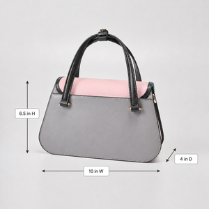 Cromia Grey/Pink Purse
