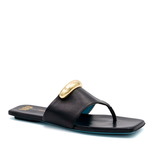 Circe Thong Flat Black Parmasoft