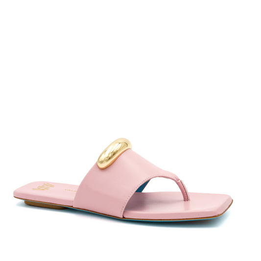 Circe Thong Flat Pale Pink Parm