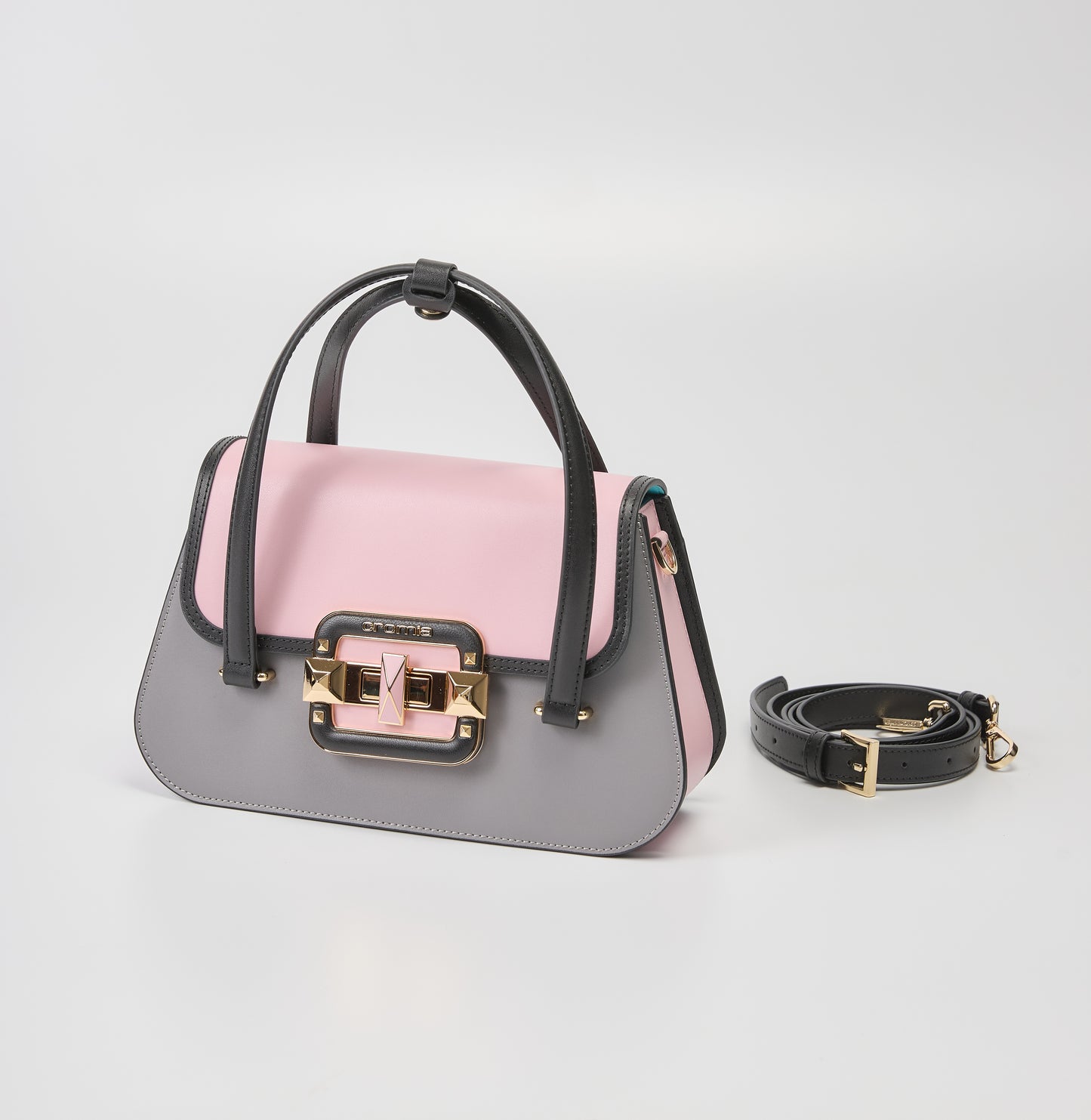 Cromia Grey/Pink Purse