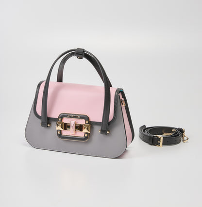 Cromia Grey/Pink Purse