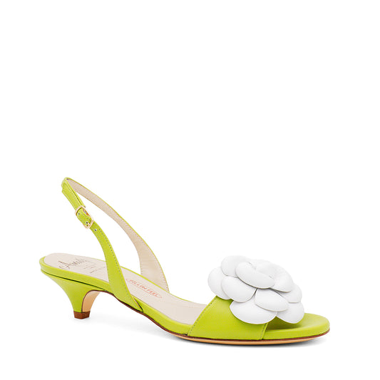 Dante Kitten Heel New Apple/White