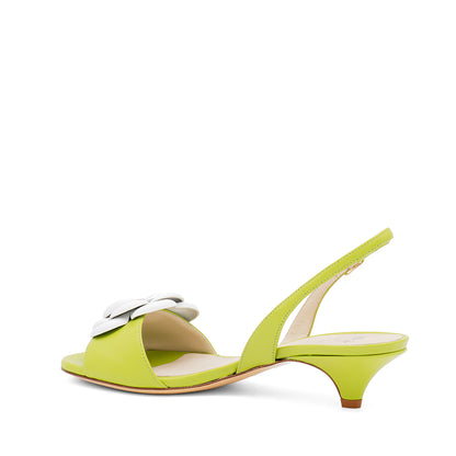 Dante Kitten Heel New Apple/White