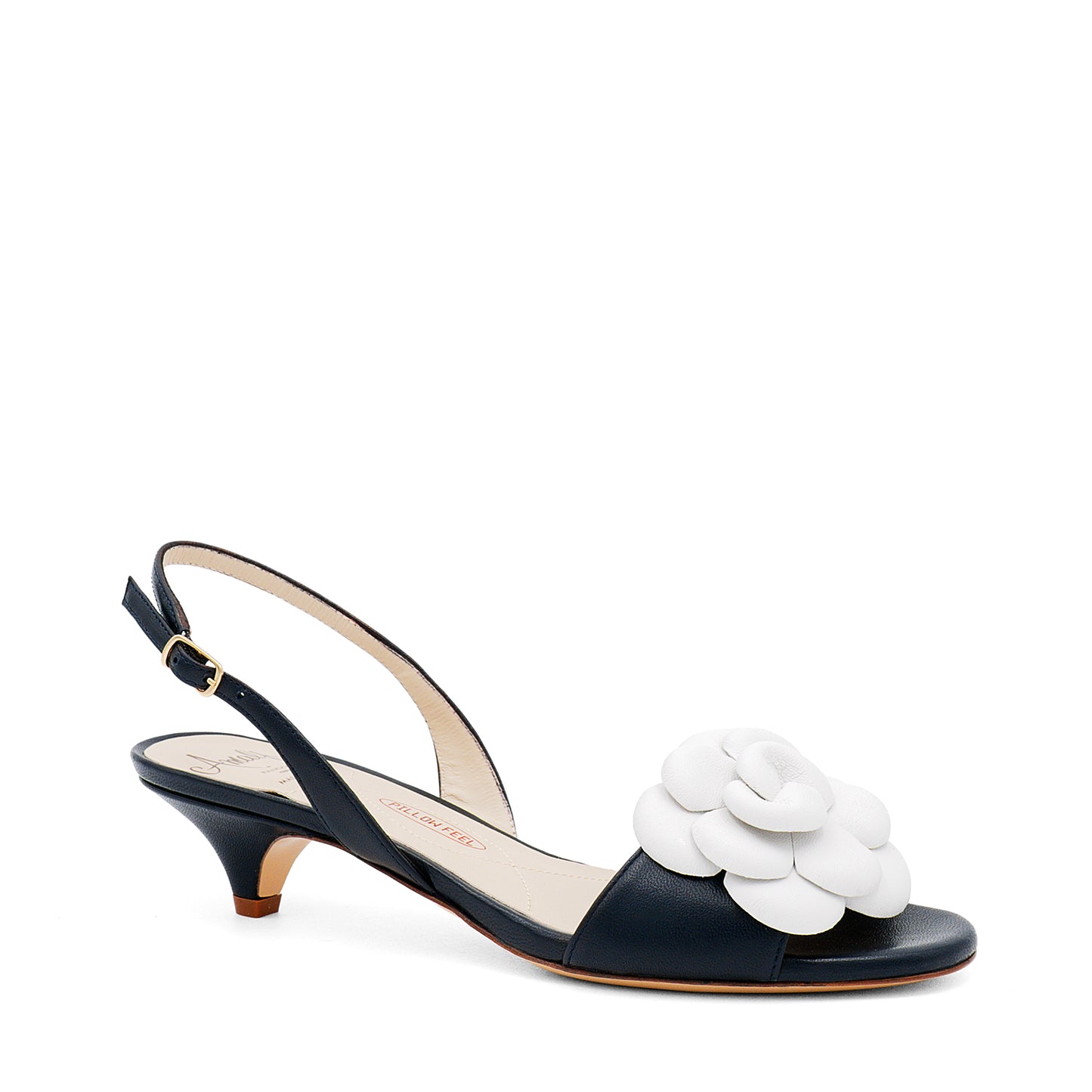 Dante Kitten Heel Blue/White