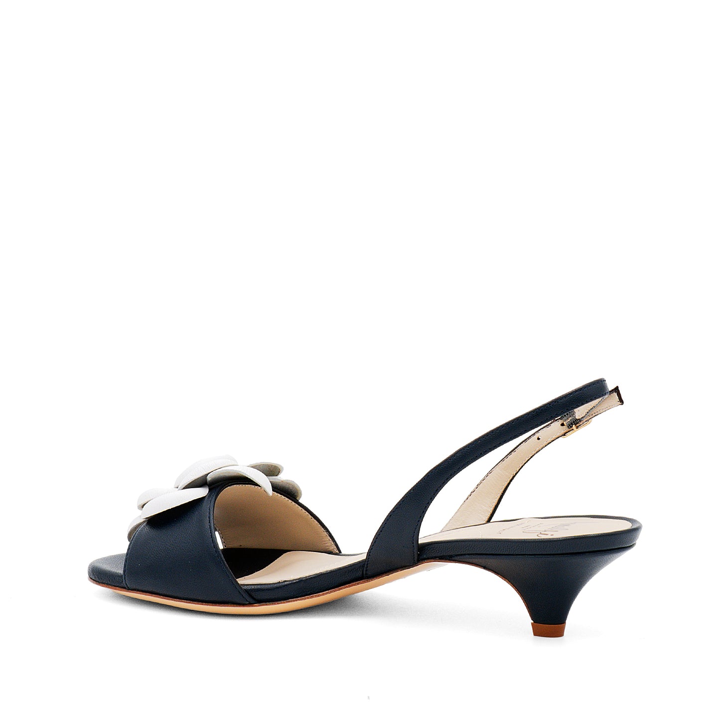 Dante Kitten Heel Blue/White