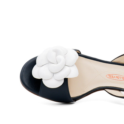 Dante Kitten Heel Blue/White