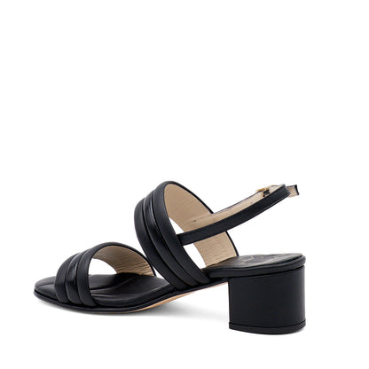 Macedonia Block Heel Black